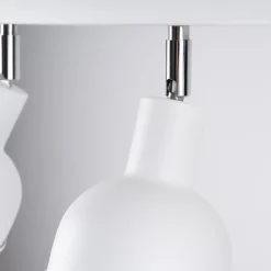 Plafondlamp Elba, 40 cm, 3-lamps, wit, metaal, E27
