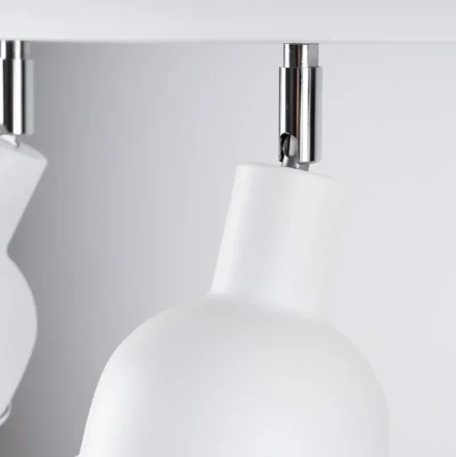 Plafondlamp Elba, 40 cm, 3-lamps, wit, metaal, E27