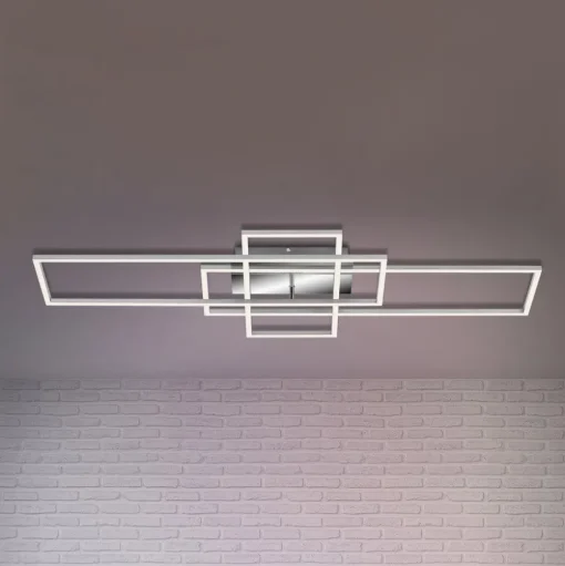 Plafondlamp Frame rechthoek 3-lamps CCT aluminium