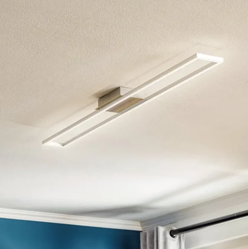 Plafondlamp Frame, 3-traps-dimbaar, alu, 110x12cm