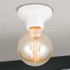 Plafondlamp Frost van keramiek, wit