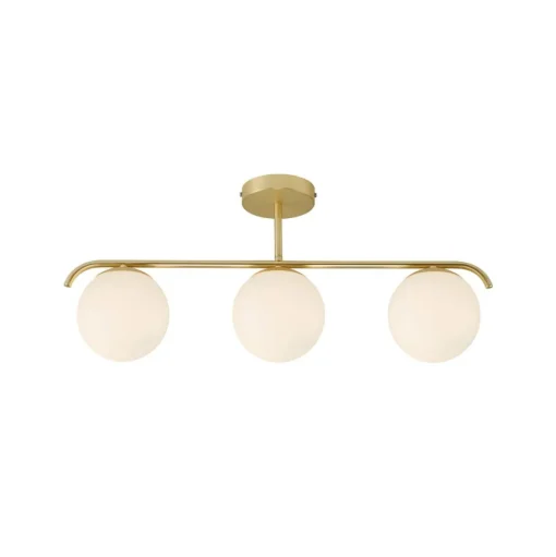 Plafondlamp Grant, 3-lamps, messing