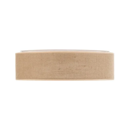 Plafondlamp Jute met beige kap, Ø 48 cm