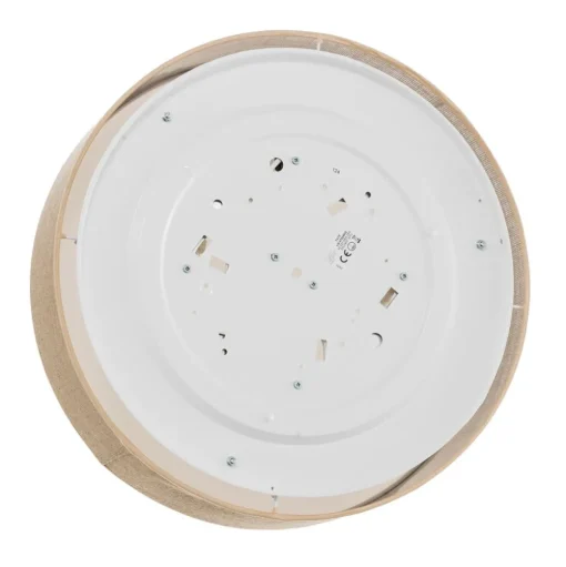 Plafondlamp Jute met beige kap, Ø 48 cm