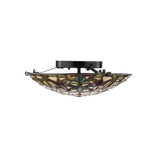 Plafondlamp Kami in Tiffany-stijl