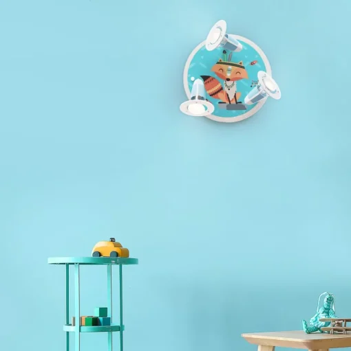 Plafondlamp Little Indians, Vos Filip, turquoise