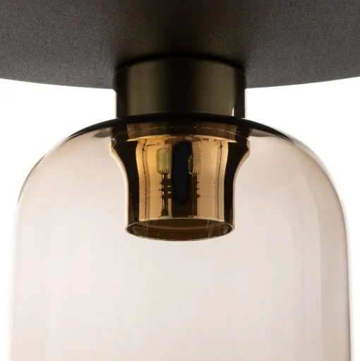 Plafondlamp Marco Green, 3-lamps helder/groen/bruin