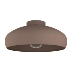 Plafondlamp Mogano, Ø40cm, koffiebruin