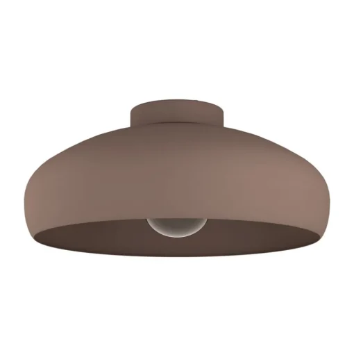 Plafondlamp Mogano, Ø40cm, koffiebruin