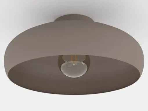 Plafondlamp Mogano, Ø40cm, koffiebruin