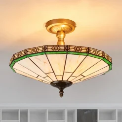 Plafondlamp New York in Tiffany-stijl