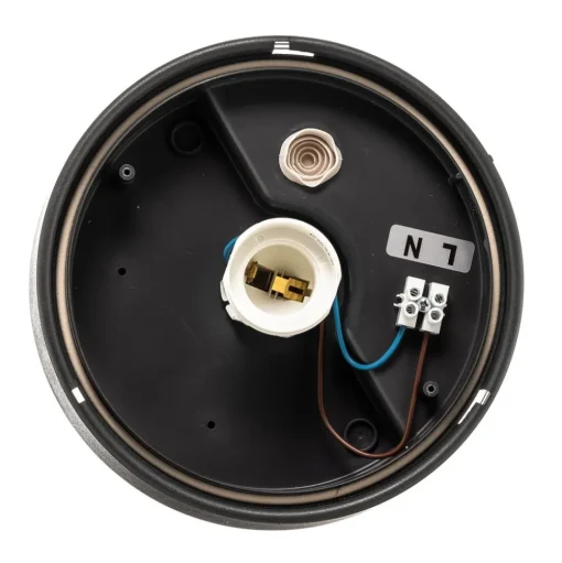 Plafondlamp Nook met heldere kap, zwart/goud