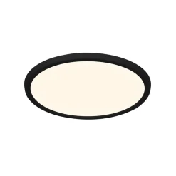 Plafondlamp Oja Smart, zwart, Ø 29 cm