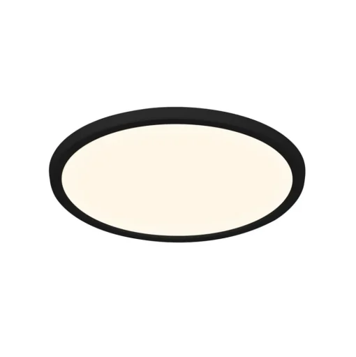 Plafondlamp Oja Smart, zwart, Ø 29 cm