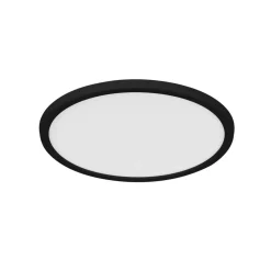 Plafondlamp Oja Smart, zwart, Ø 29 cm