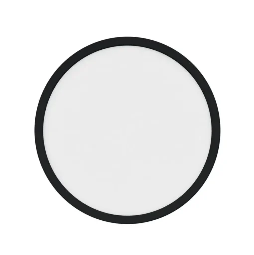Plafondlamp Oja Smart, zwart, Ø 29 cm