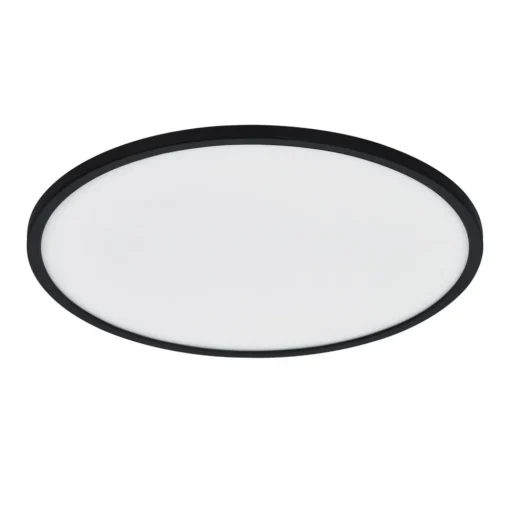Plafondlamp Oja Smart, zwart, Ø 60 cm