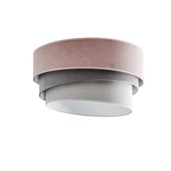 Plafondlamp Pastel Trio Ø 45 cm roze/grijs/lichtgrijs