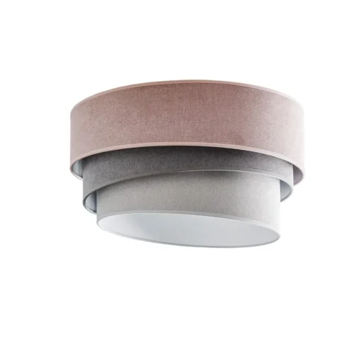 Plafondlamp Pastel Trio Ø 45 cm roze/grijs/lichtgrijs