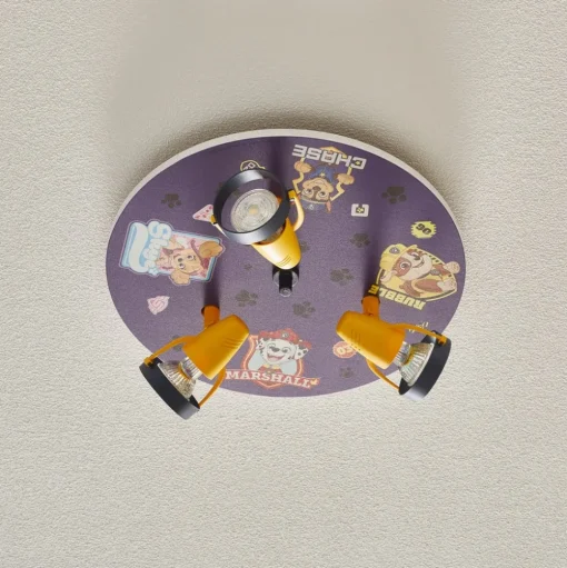 Plafondlamp Paw Patrol met drie spots