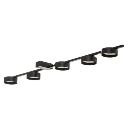 Plafondlamp Pills V, zwart, 5-lamps