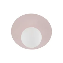 Plafondlamp Pixie, roze, glas, Ø 25 cm, bol, G9