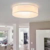 Plafondlamp Plafond Dream, Ø 40 cm, textiel, wit
