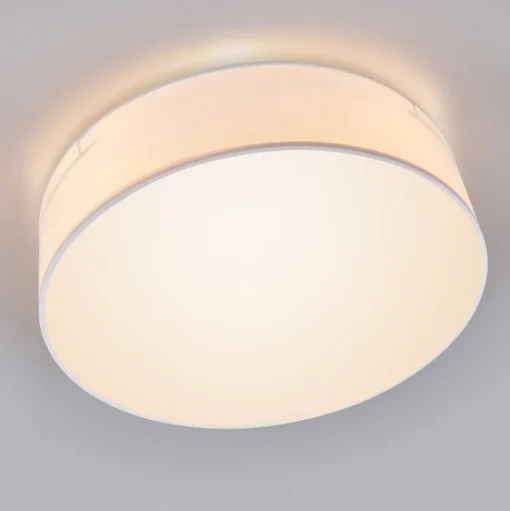 Plafondlamp Plafond Dream, Ø 40 cm, textiel, wit