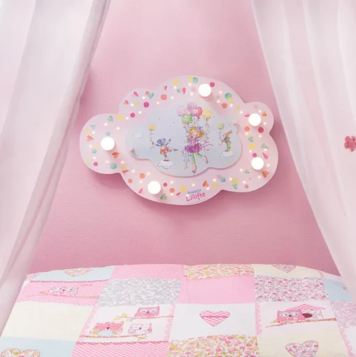 Plafondlamp Prinses Lillifee met LEDs wolk