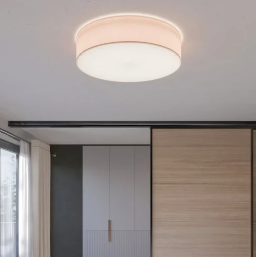 Plafondlamp Rondo, beige, Ø 60 cm