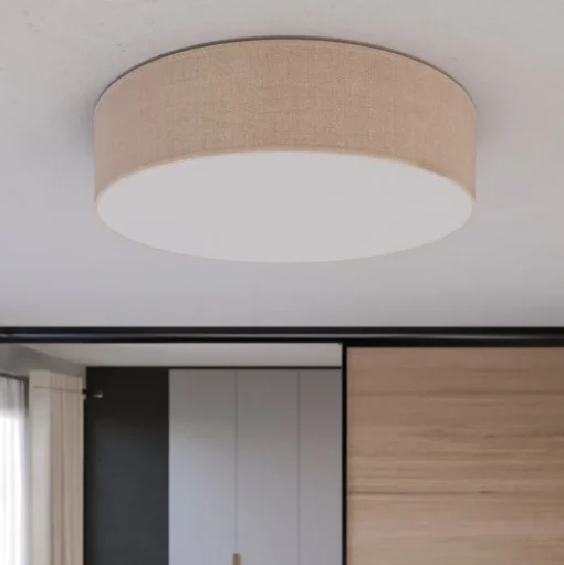 Plafondlamp Rondo, beige, Ø 60 cm
