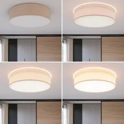 Plafondlamp Rondo, beige, Ø 60 cm