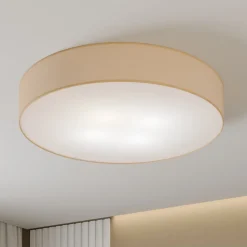 Plafondlamp Rondo, beige Ø 80 cm