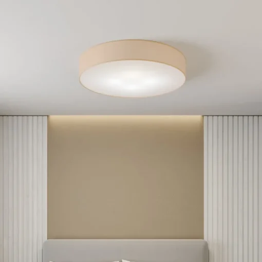 Plafondlamp Rondo, beige Ø 80 cm