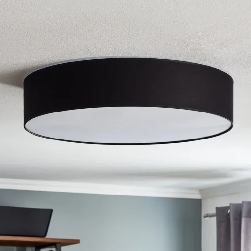 Plafondlamp Rondo, donkergrijs Ø 60 cm