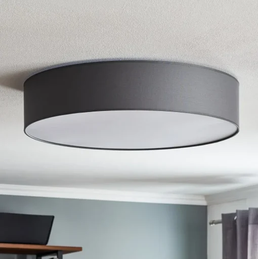 Plafondlamp Rondo, grijs Ø 60 cm