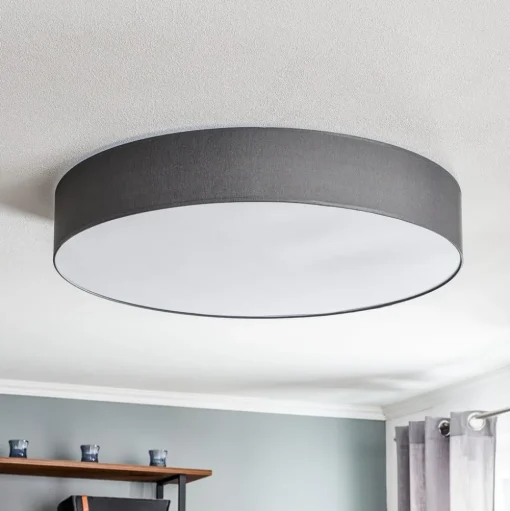 Plafondlamp Rondo, grijs Ø 80 cm
