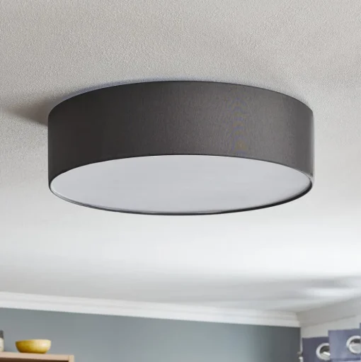 Plafondlamp Rondo, grijs Ø 45 cm