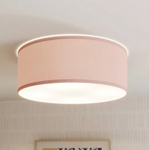 Plafondlamp Rondo Kids, Ø 38 cm, roze