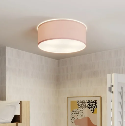 Plafondlamp Rondo Kids, Ø 38 cm, roze