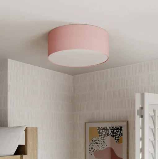 Plafondlamp Rondo Kids, Ø 38 cm, roze