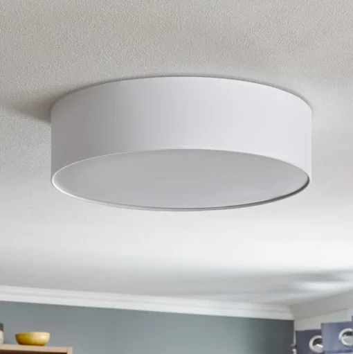 Plafondlamp Rondo, wit, Ø 50 cm