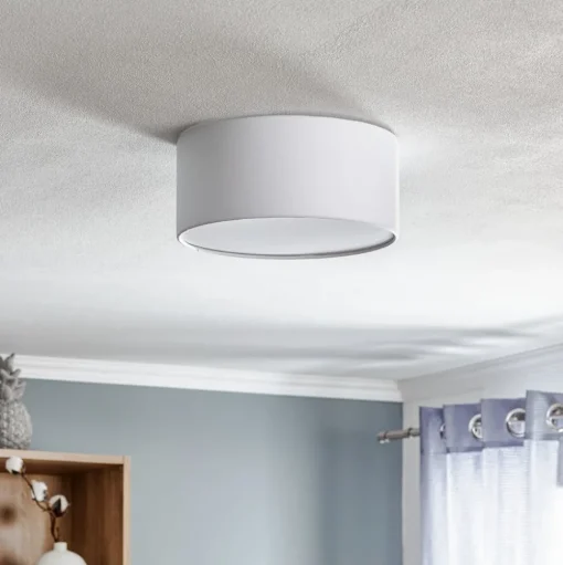 Plafondlamp Rondo, wit, Ø 30 cm