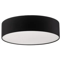 Plafondlamp Rondo, zwart, Ø 50 cm