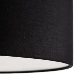 Plafondlamp Rondo, zwart, Ø 50 cm