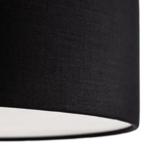 Plafondlamp Rondo, zwart, Ø 50 cm