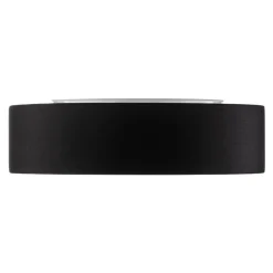 Plafondlamp Rondo, zwart, Ø 50 cm