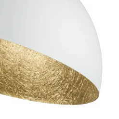 Plafondlamp Sfera, Ø 35 cm, wit/goud