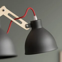 Plafondlamp Skansen 5-lamps verstelbaar zwart