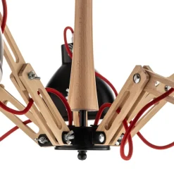 Plafondlamp Skansen 5-lamps verstelbaar zwart